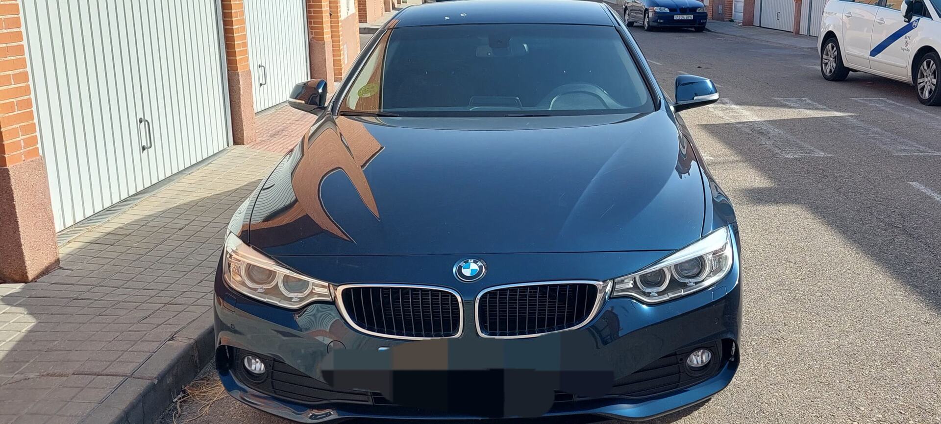 BMW de color oscuro