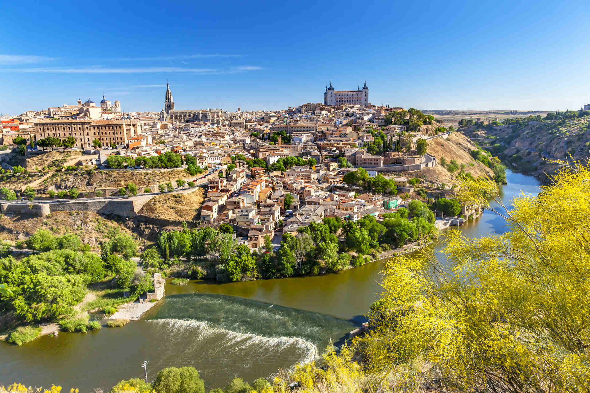 Vista aérea de la ciudad de Toledo